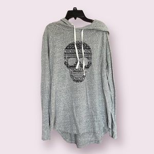 Skull Tunic Hoodie Size L